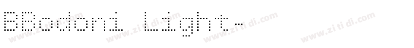 BBodoni Light字体转换